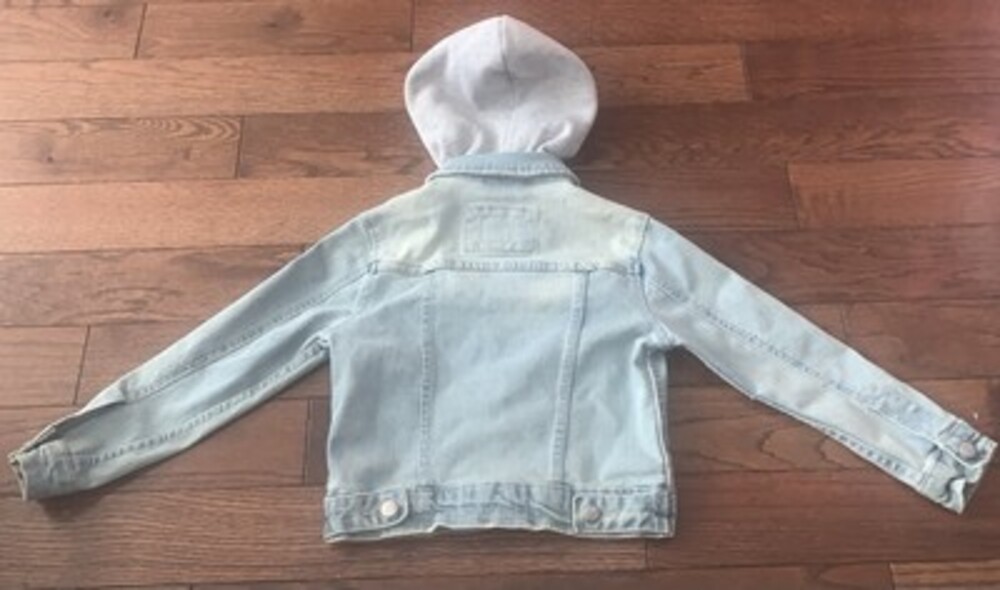 Kids Unisex Hoodie‎ Jean Jacket Size 4T - Picture 3 of 4